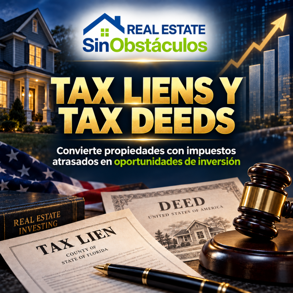 Tax Liens y Tax Deeds Mastery: Convierte Deudas Fiscales en Oportunidades Inmobiliarias